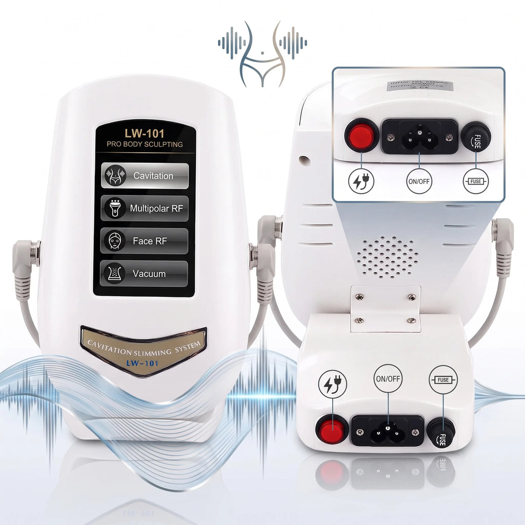 40K Ultrasonic Cavitation Slimming Machine Body Fat Burner RF Skin Lifting Beauty Device Anti Aging Belly Waist Weight Loss 110V