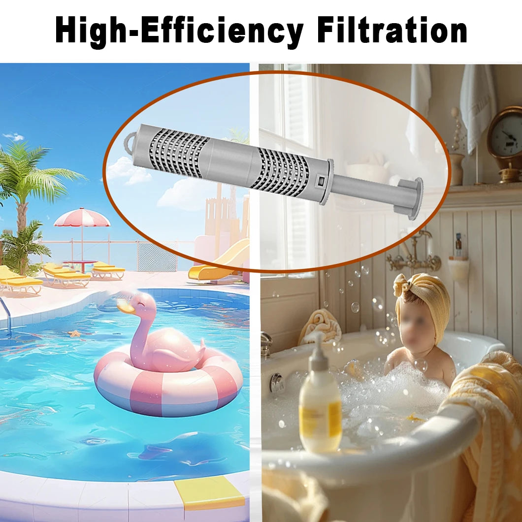 2pcs Bathtub Filter HOTUB Supply Spa Mineral Ion Cartridge Sticks Brings Fresh and Crystal Clear Spring Water