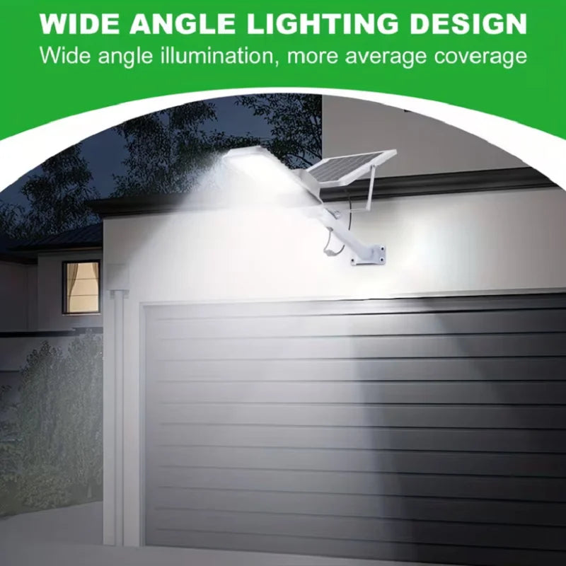 High brightness outdoor solar street light 6000/3000mAh waterproof automatic dusk to dawn garage garden street light
