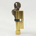 1Pcs Door Handle Lock Cylinder, Door Lock Cylinder with 3 Keys, Gold Anti-Rust and Corrosion-Resistant Brushed Finish. Includes Dimensions 70/2.761.14Mm/Inch Metal Door Handle Lock Cylinder. Door Lock Replacement Parts, Heavy