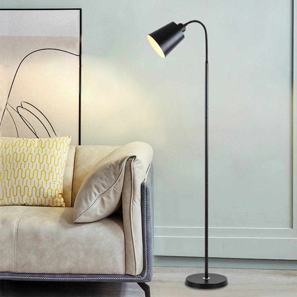 Modern LED Floor Lamp Adjustable Standing Light for Living Room Bedroom Office Indoor Decoration Sofa Reading Lighting