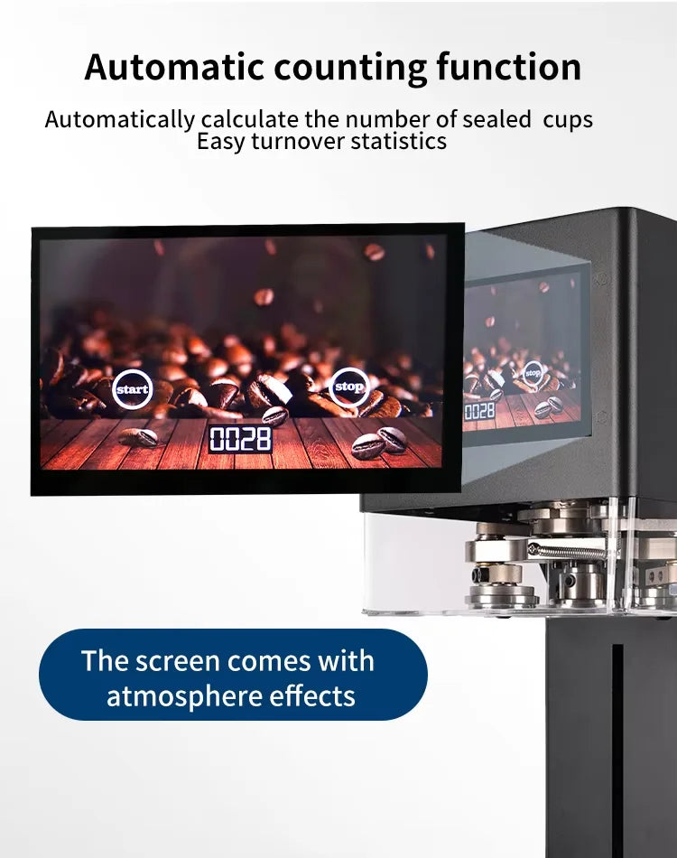 Can Sealing Machine Full Automatic Model Bottle Seamer Non-rotary Model Touch Screen Automatic Lifting With Patent