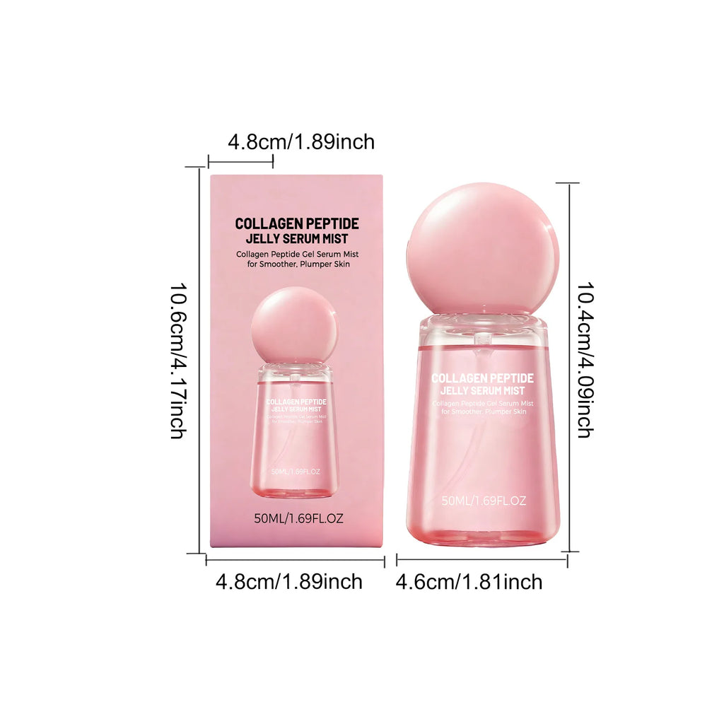 Collagen Peptide Jelly Serum Mist Smooth Dry Moisturizing Brighten Firm Fade Pore Nourishing Face Care Caviar Pdrn Essence Spray