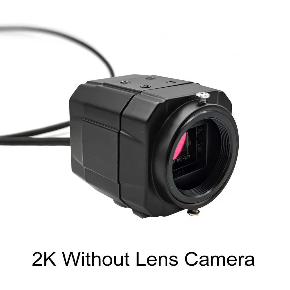 HD 4K USB Webcam With 2.8-12mm Varifocal Zoom Lens 2K 4MP PC Usb Video Camera UVC OTG Plug And Play For Live Streaming