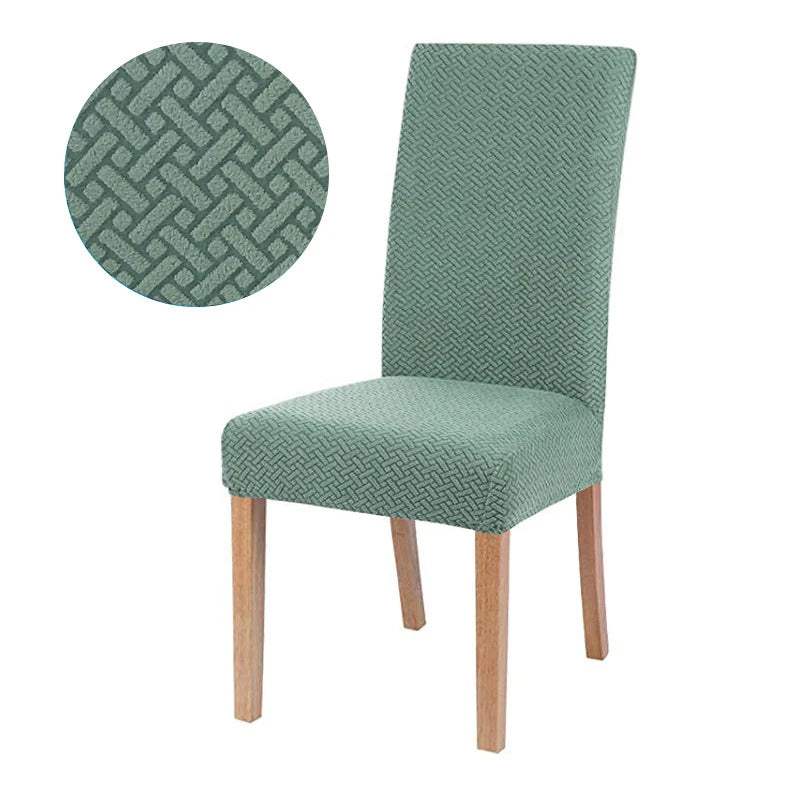 Chair cover with back Jacquard Fabric Universal Size Cheap Chair Cover Big Elastic Chair Covers Chair For kitchen Living Room