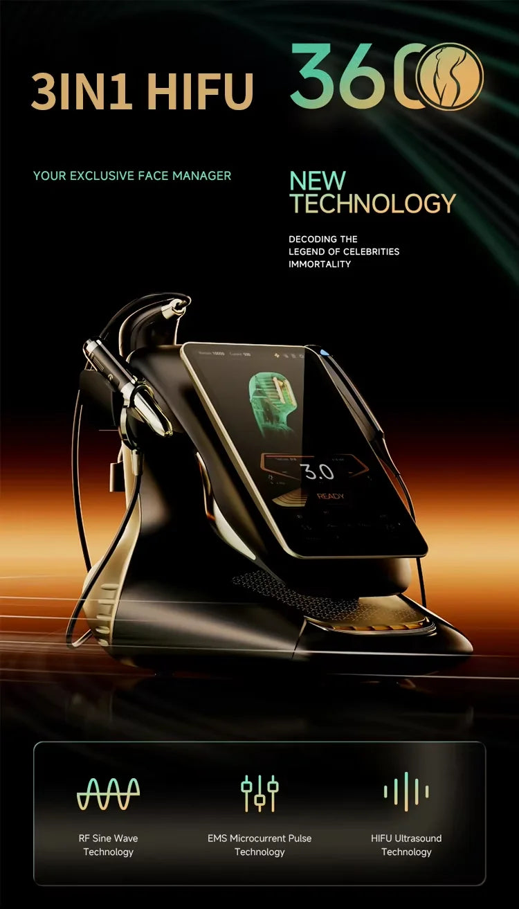 2026 New 360Max Machine EMS RF Anti Aging Facial Care Device CE Certified Skin Tightening Beauty Equipment