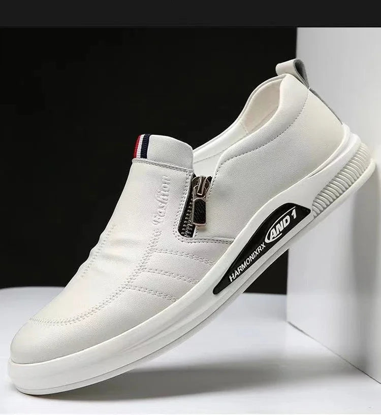 Casual Leather Shoes Men Loafers Trend Brand Business Shoes Autumn Slip on Flat Man Sneakes Comfortable Moccasins Zapatos Hombre