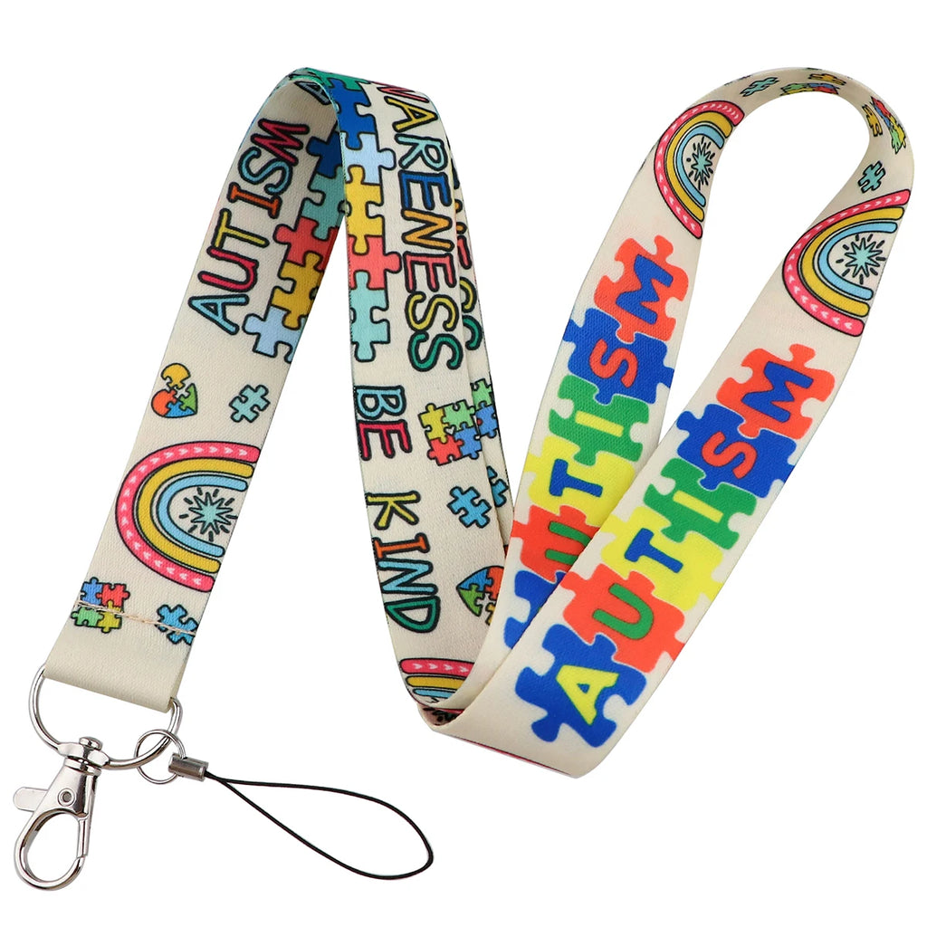100 Designs Cute Art Lanyard for Keys Chain Badge Holder ID Credit Card Pass Hang Rope Lariat Mobile Phone Charm Accessories