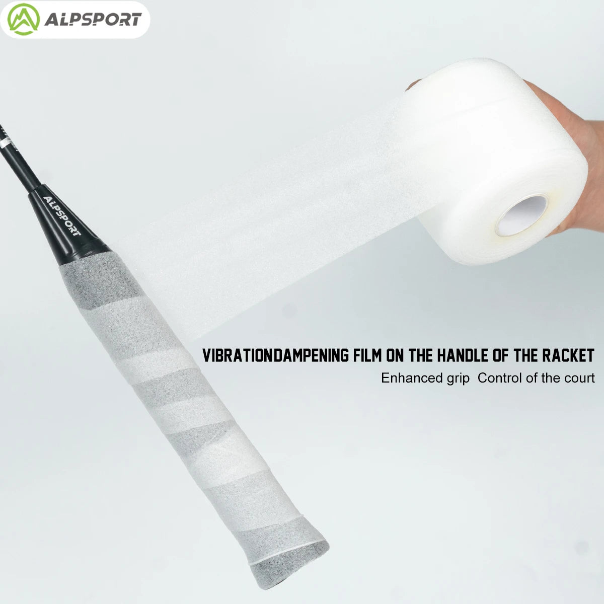 ALPSPORT 93S Imported Shock-absorbing Film Durability Improves Badminton Racket Feel and Reduces Vibration Handle Film ALP