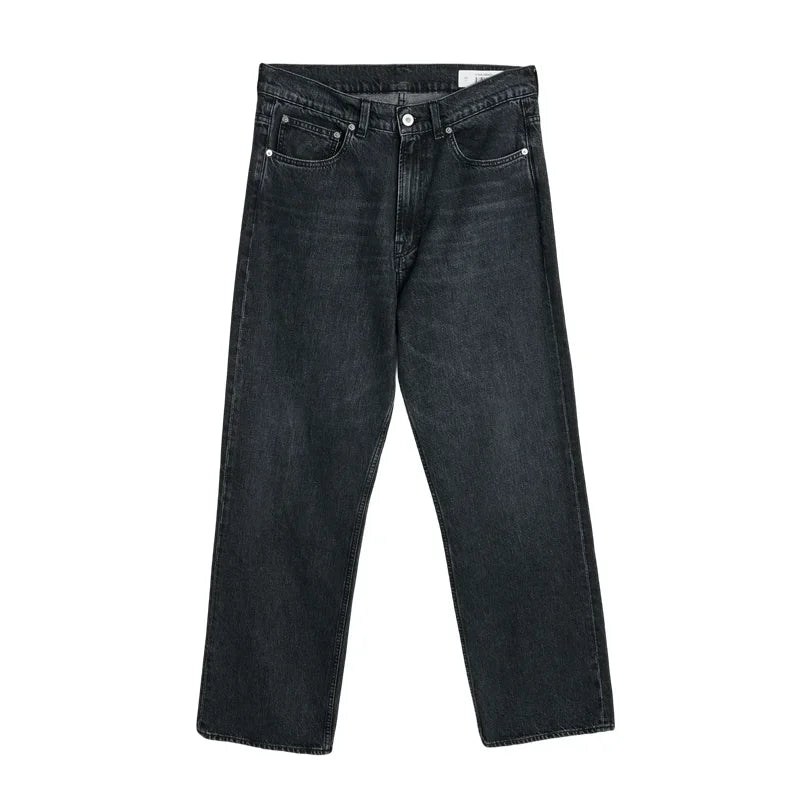 Our Legacy Washed Denim Jeans for Men Male Casual Loose Pants Mens Fashion Pants Men's Clothing Women's Clothes