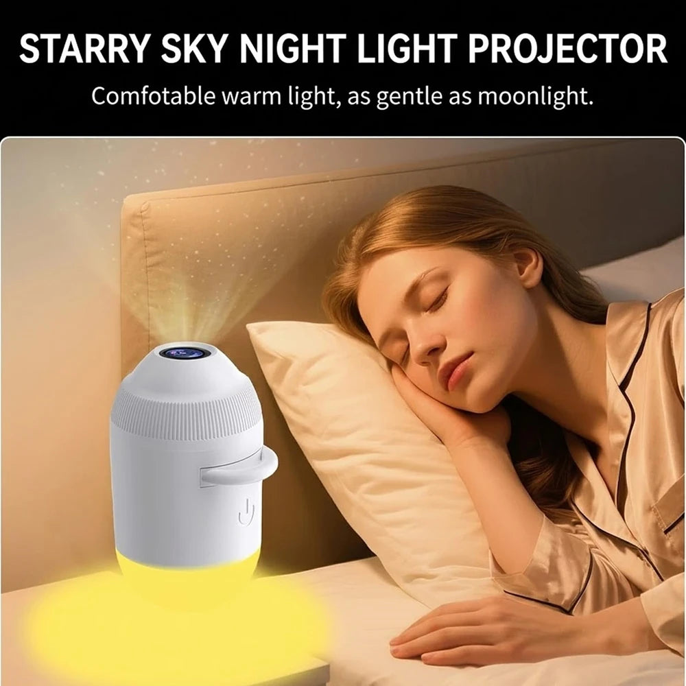 Galaxy Star Night Light Projector 2-in-1 USB Powered Bedroom Car LED Lighting Eye Protection Perfect Christmas Gift