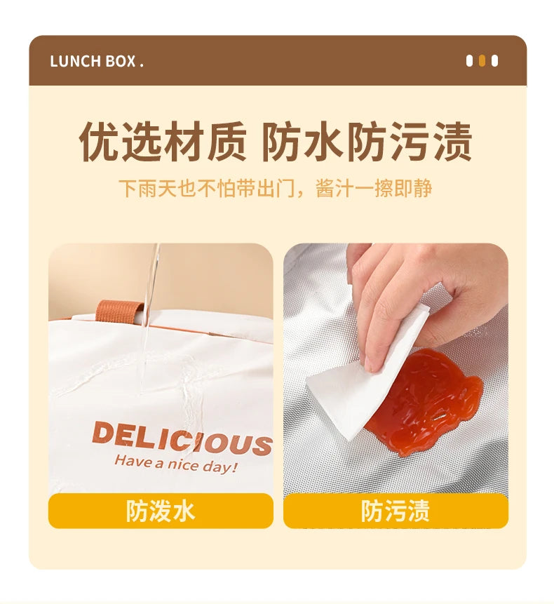 Portable Insulated Stainless Steel Lunch Box for Office Workers And Students Sealed Bento with Microwave Heating Food Container