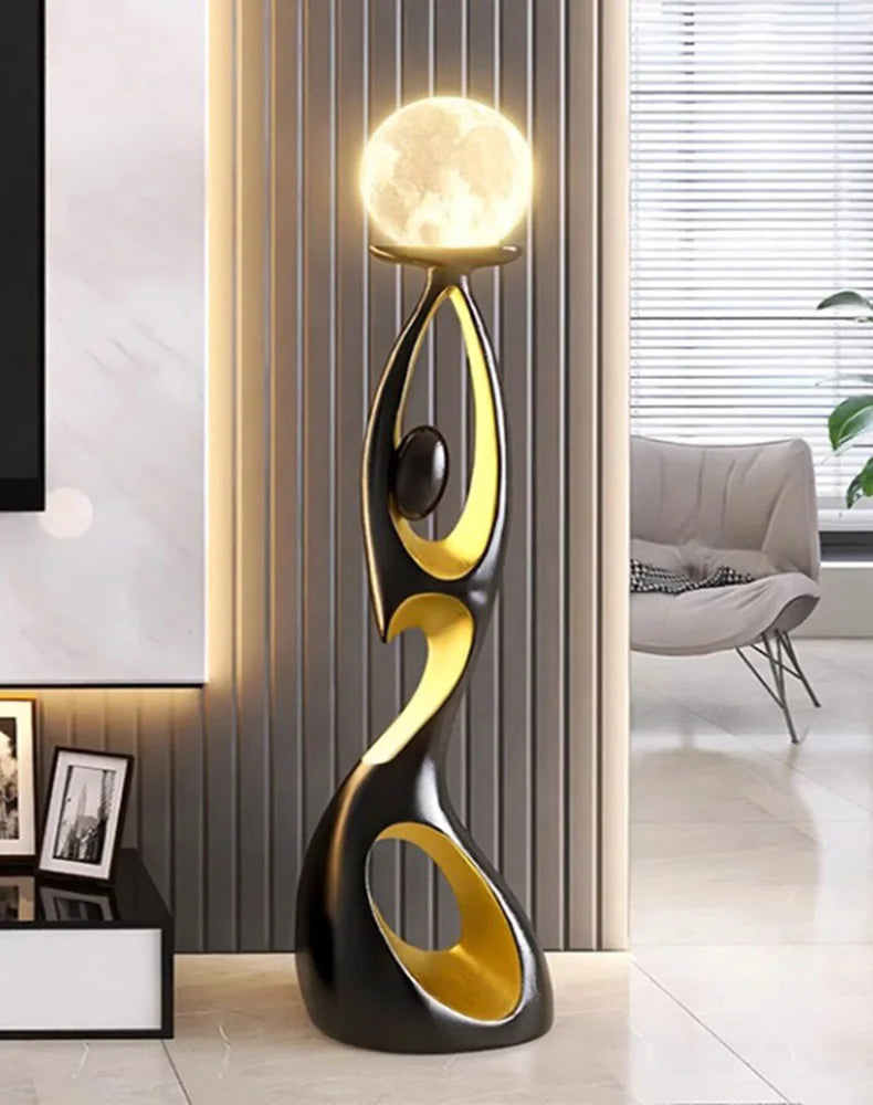 Modern minimalist LED floor lamp, living room, bedroom, study, Nordic Ins style creative remote control dimming vertical lamp, i