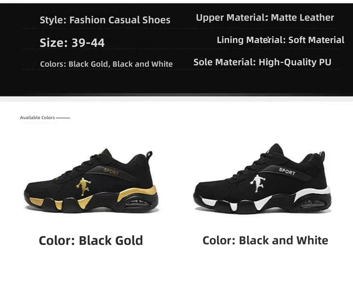 Comfortable Fashionable Men's Running Shoes Spring Outdoor Anti-slip Travel Sneakers Breathable Mesh Inner Synthetic Leather