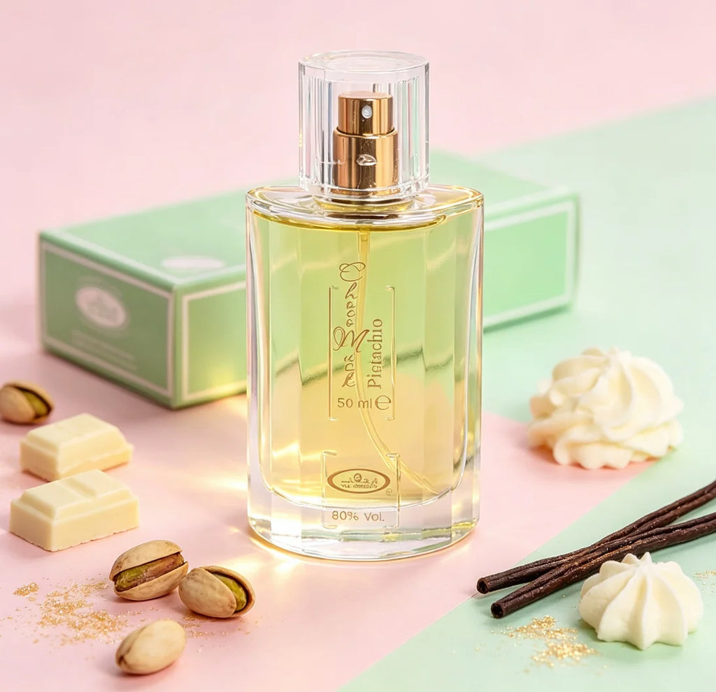 AL ‑ REHAB Choco Musk Pistachio perfume, 50ML, nut pistachios collide with silky chocolate, pistachios, chocolate, milk musk, fresh and delicious flavor,