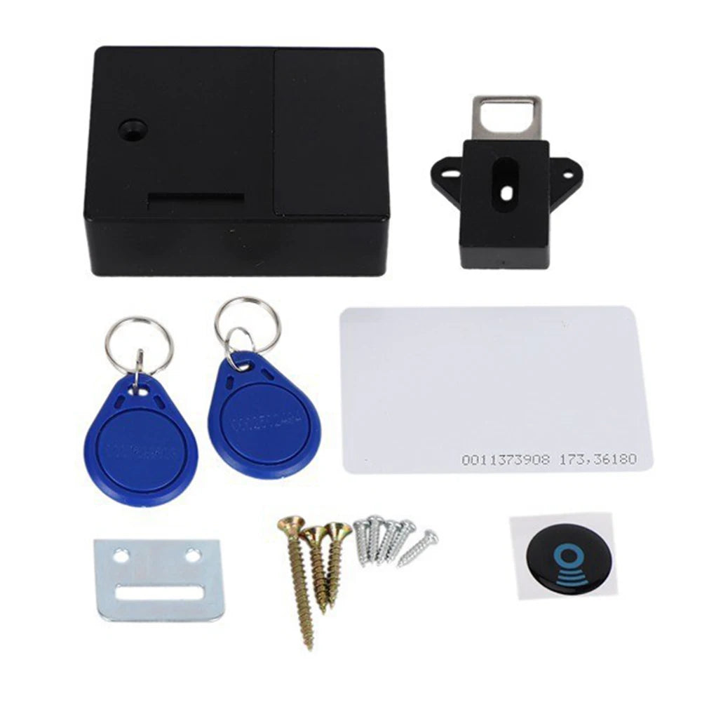 T3 Smart Door Lock Invisible RFID Free Opening IC Card Sensor Cabinet Lock Wardrobe Shoe Cabinet Drawer Furniture Door Locks