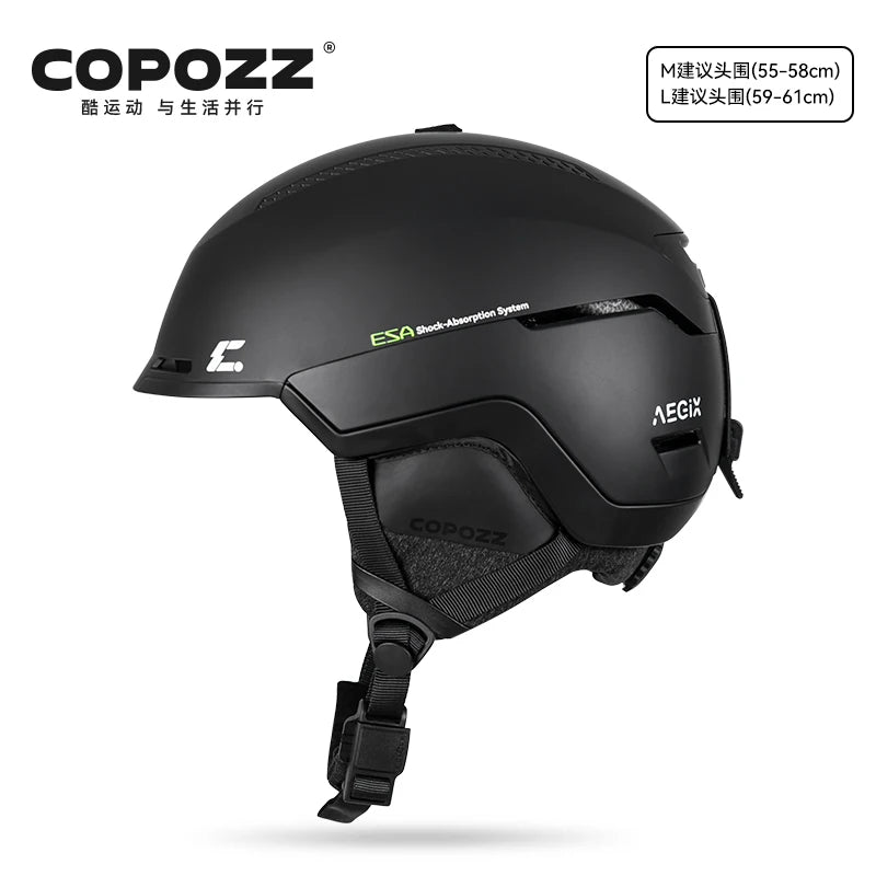 COPOZZ Winter Adult Ski Helmet Outdoor Anti-impact REECCO Positioning Rescue System Breathable Women Men Ski Safety Helmet