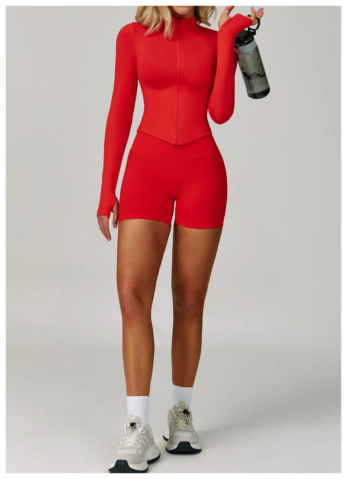 Zipper Yoga Shirts For Women Long Sleeve Seamless Fitness Running Gym Jacket Workout Dry Fit Breathable High Elastic Sports Top