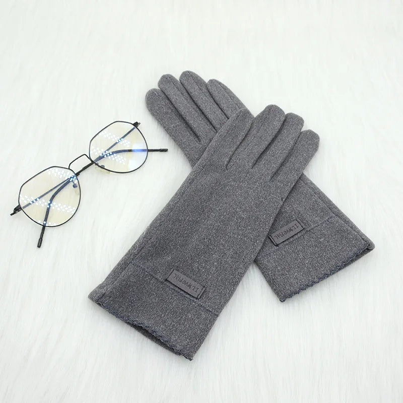 New Grace Fashion Lady Gloves Women Winter Vintage Touch Screen Driving Keep Warm Windproof Glove Mittens Dropshiping G072