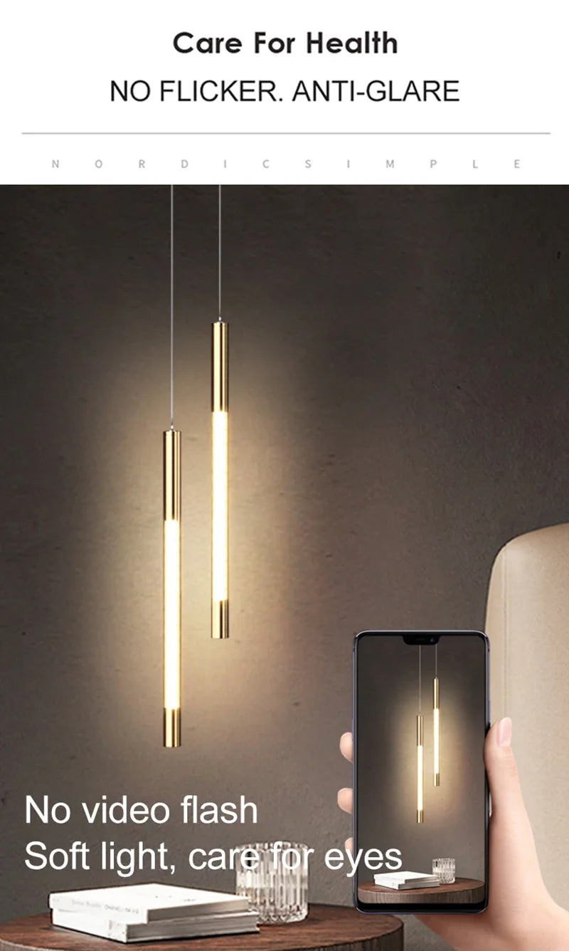 Nordic Led Pendant Lights Indoor Lighting Decoration Home Bedroom Bedside Light Living Dining Table Room Corridor Hanging Lamp