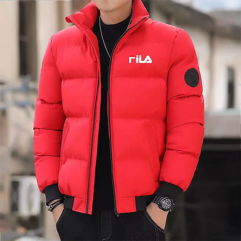 Best-Selling Men's Cotton Jacket for Autumn and Winter, Fashionable with Zippers, Outdoor Fishing Jacket, Windproof and Casual F