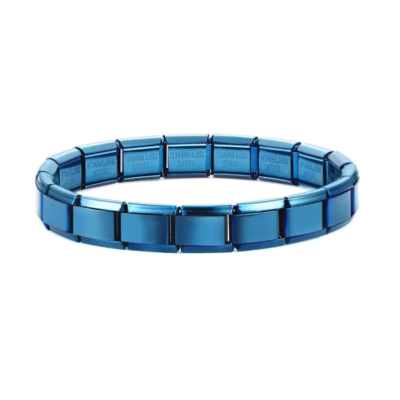 Italian Charm Bracelets DIY Basic Chain Stainless Steel Bangle Versatile Assembled Modules Ideal Gift 9mm Universal Dropshipping