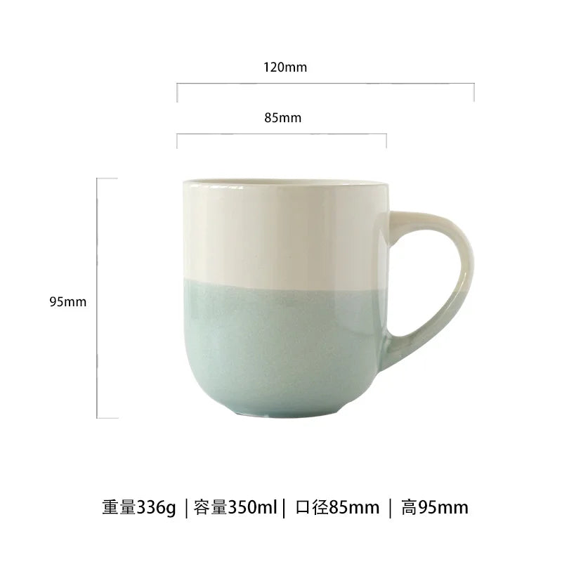 Simple Ceramic Coffee Mug Creative Color Collision Water Cup Home  Color Glaze Ceramic Cup Three Decades Home Goods
