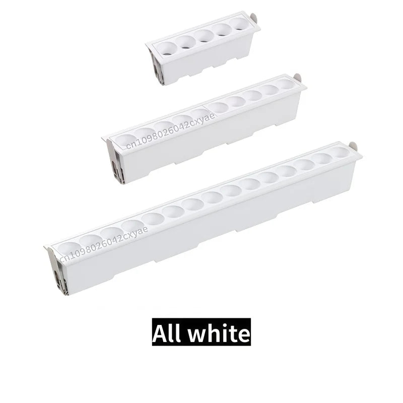 Dimmable Grille Light, COB Ceiling Light, LED Spotlight, Downlight, Anti-Glare Spotlight, AC110-220V, Kitchen Indoor Lighting