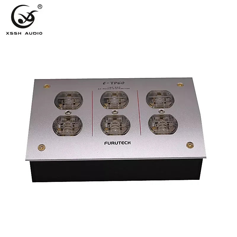 AU CN EU US Power Outlet Duplex HiFi XSSH Schuko AC Power Distributor 125V-250V 50/60Hz 15A 1875Wmax IEC Inlet Electrical Socket