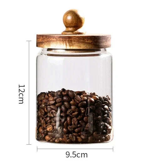 Sugar Coffee Tea Containers Airtight Food Containers Hermetic Pots for Food Container for Cereals Glass Jar With Lid Storage