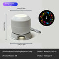 LED Starry Ocean Projector Light, 360° Rotating Dynamic Projection Night Light, USB Plug-in Ambient Lamp, Decorative Lighting