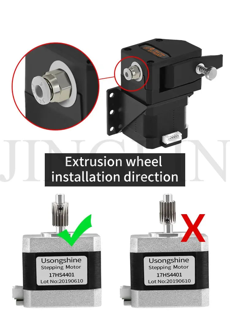 Dual Drive Gear Extruder Kit Hardened Steel Upgrade Feed Gear Extruder Kit For BMG For Prusa DIY Bowden Direct Extruder