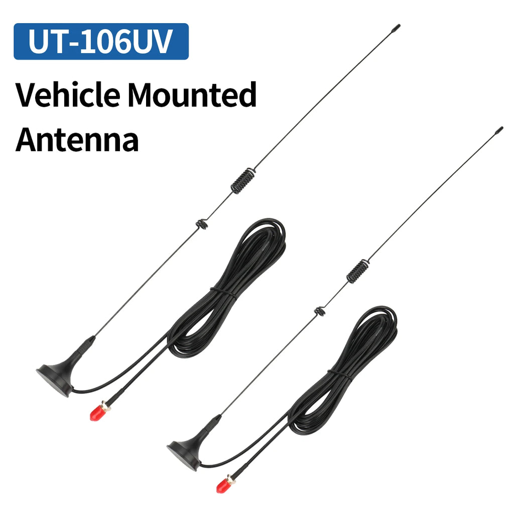 UT-106UV Car Antenna Walkie Talkie Magnetic SMA-Female VHF UHF On board Antenna for UV-5R 5RH 21 Pro Quansheng UV-K5 Ham Radio