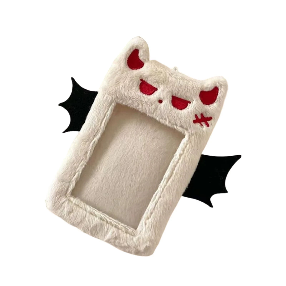 Cartoon Devil Plush Photocard Case Photo ID Credit Band Card Holder Card Case Students Idols Photos Protective Cover