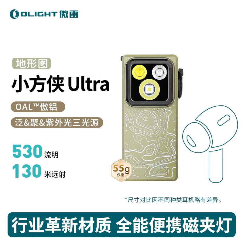 OLIGHT Oclip Pro S Ultra Outdoor Flashlight Portable Strong Light Camping Torch 500LM Aluminum Alloy Flashlight Rechargeable