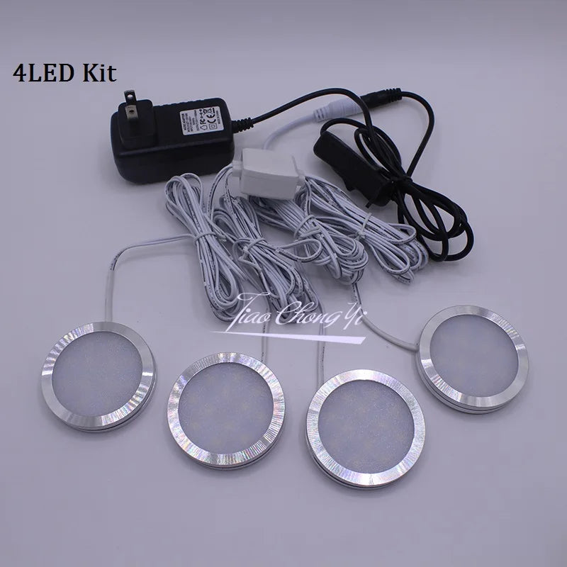 LED cabinet light 2W with DC 12V power adapter indoor lighting for under kitchen cabinet Home wardrobe Showcase lamp decor