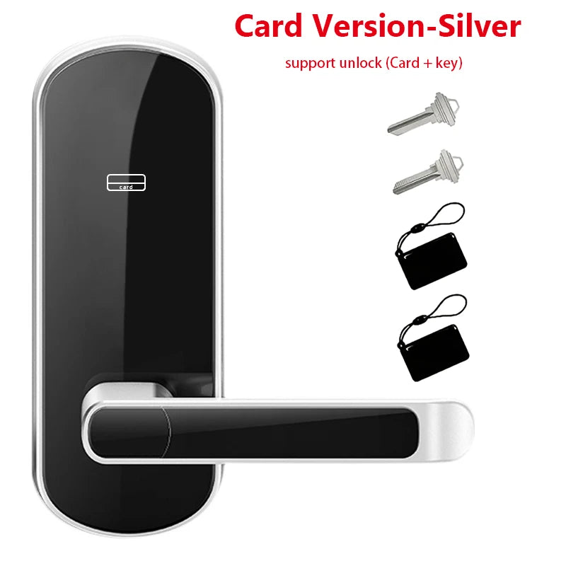 Tuya Smart Fingerprint Door Lock App Remote Control Keyless WIFI Digital Touchscreen Lock NFC with 2 IC Cards IP68 Waterproof