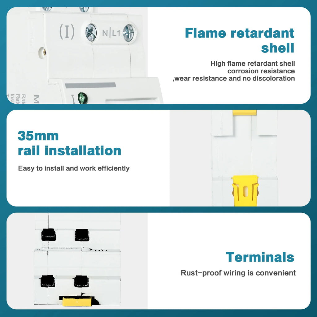 DEWIN G2R Din Rail 2P 63A ATS Dual Power Automatic Transfer Switch Electrical Selector Switches 220V Electrical Selector Switch