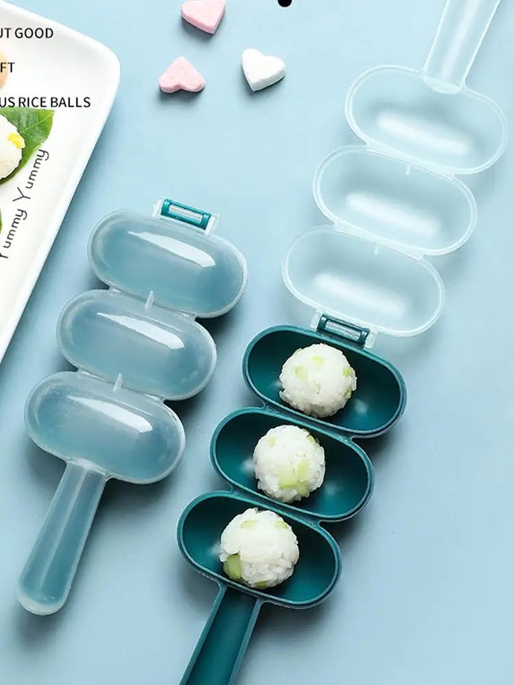 Rice Ball Mold Sushi Maker Mold Portable Kitchen Gadget Meatballs Tool for Family Gatherings Outings Travel Picnic