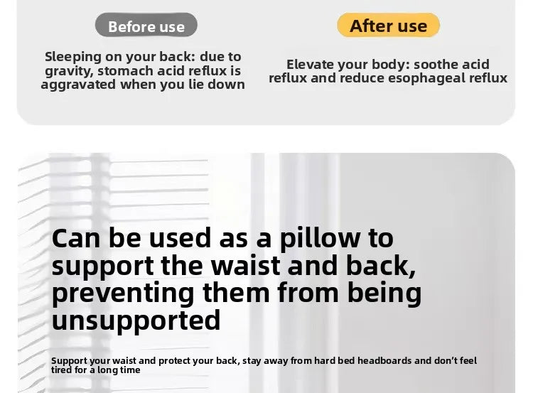 Multifunctional Memory Foam Pillow for Prone Rest, Couple Positioning Support Cushion, Bedroom Buttock Lift Pillow