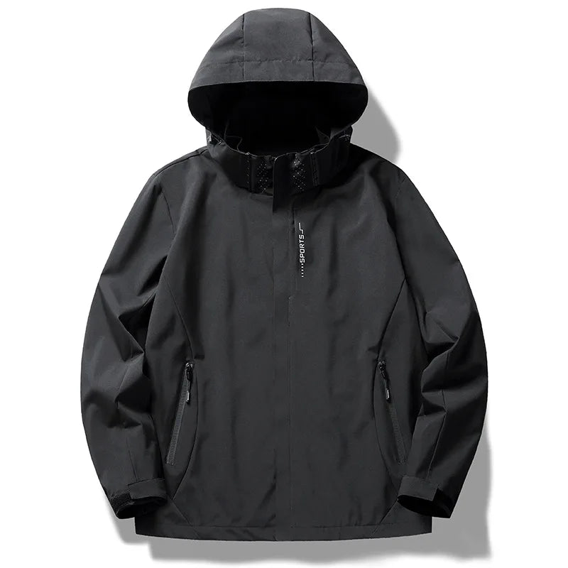 Couple Matching Hooded Jacket Stand Collar Thin Casual Outer Top For Men And Women Suitable For Spring Autumn Outdoor Travel An