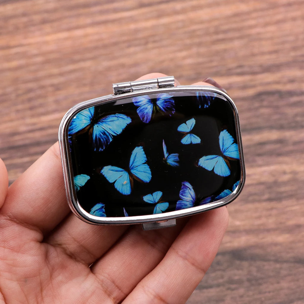 Animals Metal Medicine Box Bird Pill Packaging Health Products Butterfly Moisture Resistant Storage Case Personalized Casket