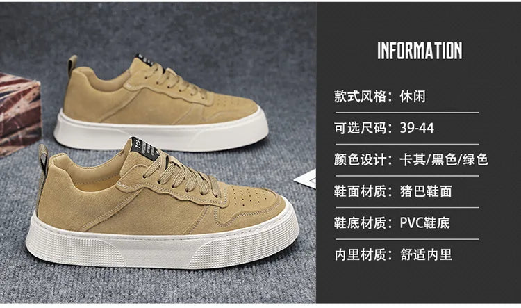Men's sports soft-soled breathable and comfortable sneakers are trendy to pair with fashionable casual sports shoes