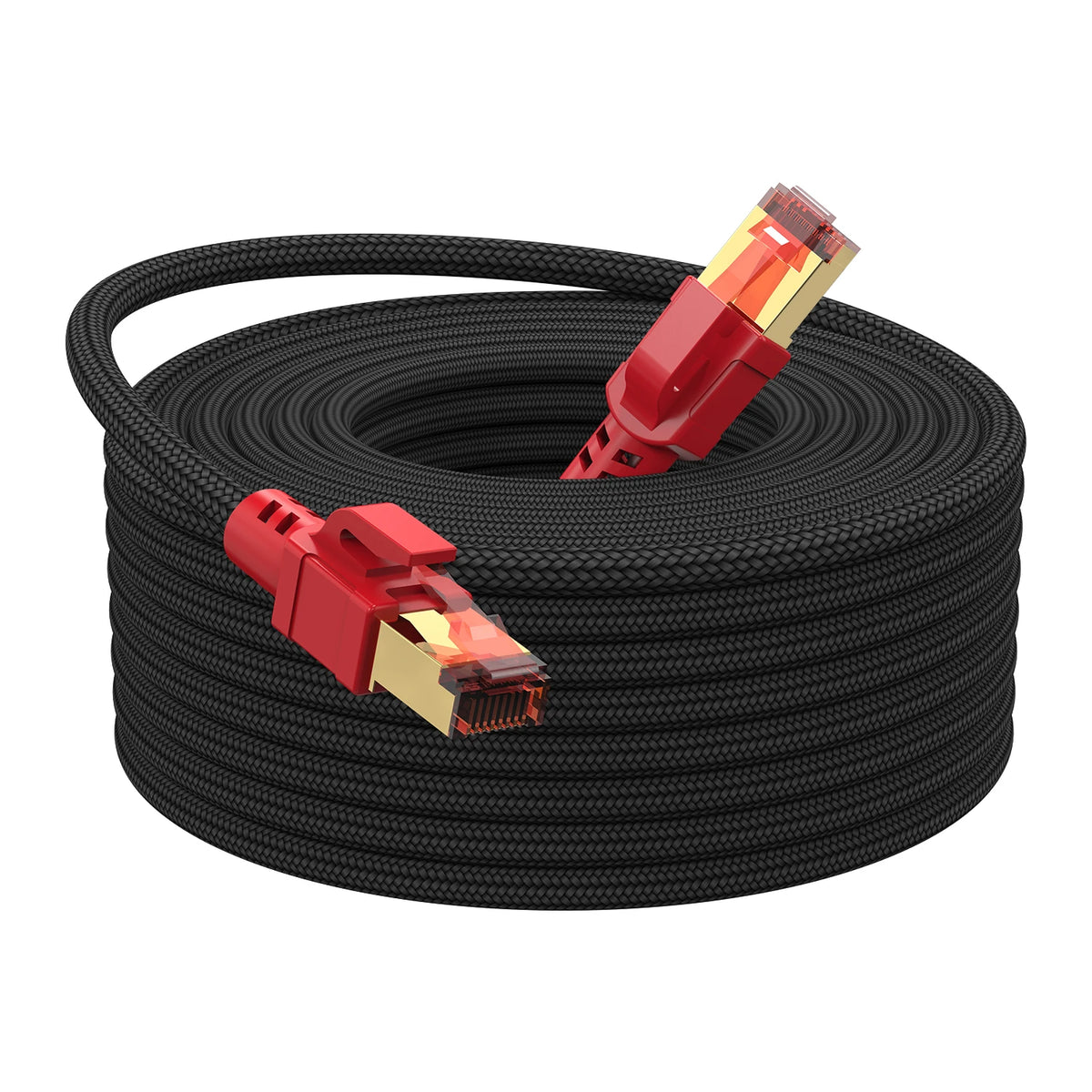 Cat 8 Ethernet Cable, High Speed Braided 40Gbps 2000MHz Network Cord RJ45 Cable Compatible for Gaming Cat7 Cat6a Cat6 Cable