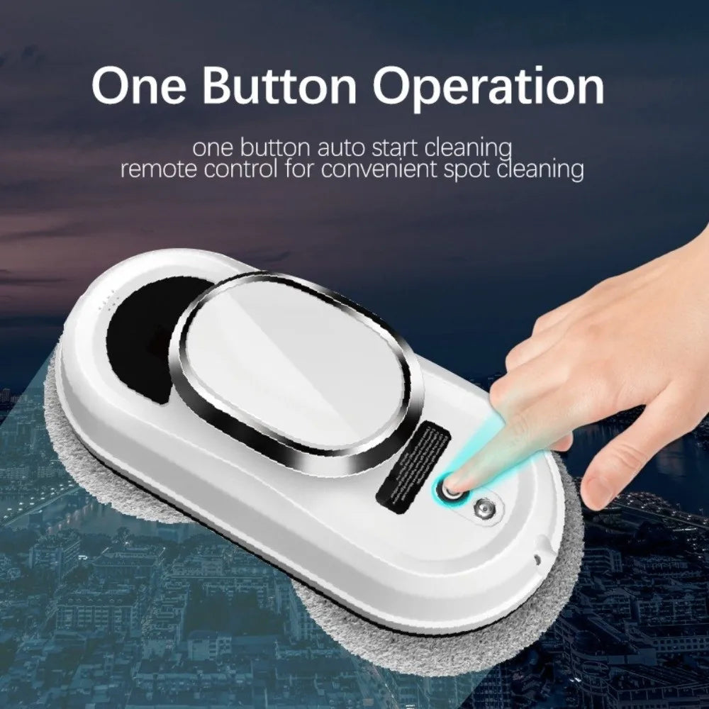 Remote Control Robot Glass Cleaner Intelligent Navigation 10 Cleaning Cloths Window Cleaning Robot 3 Cleaning Modes