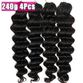 Ocean Wave Miracle Knots Crochet Human Hair Pre-Separated Feathered Human Crochet Hair 60g/pcs Burmese Curly Human Hair Bundles