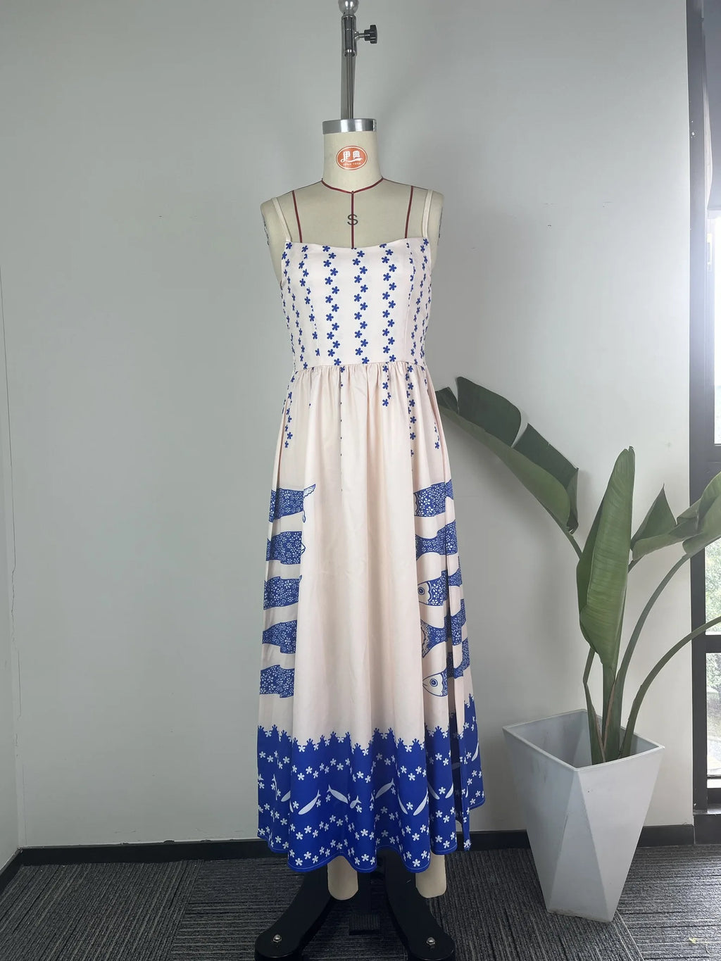 Summer U-neck Casual Female Vintage Elegant Spaghetti Strap Dress Women Elegant Solid Sleeveless A-line Midi Women's Dresses