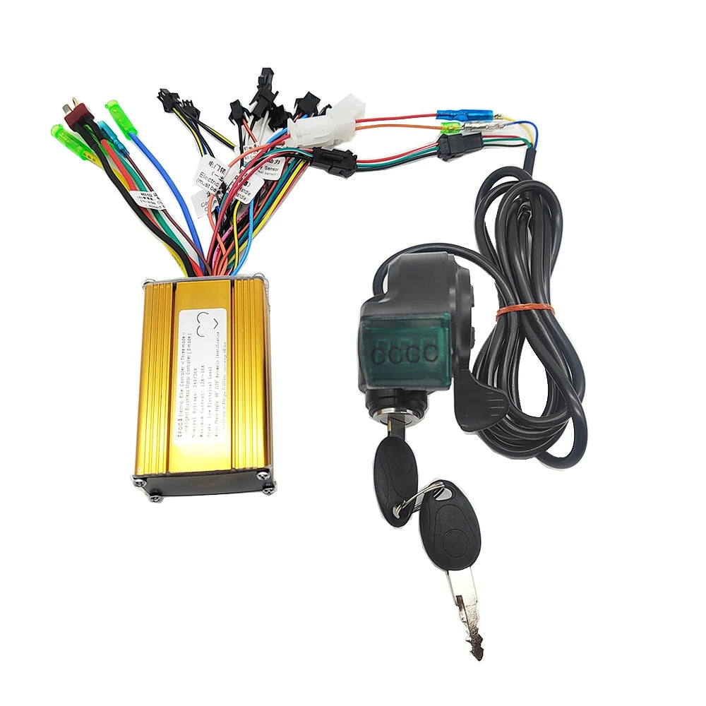 Electric Scooter Brushless Controller 24V 36V 48V with Twist Grip Throttle 250W 350W 12A 13A 15A 18A 20A for E-bike