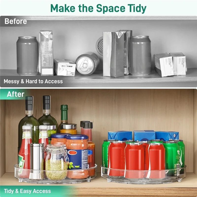ABKJ-Non-Skid Fridge Organizer Organizer For Pantry Organizers And Storage Refrigerator