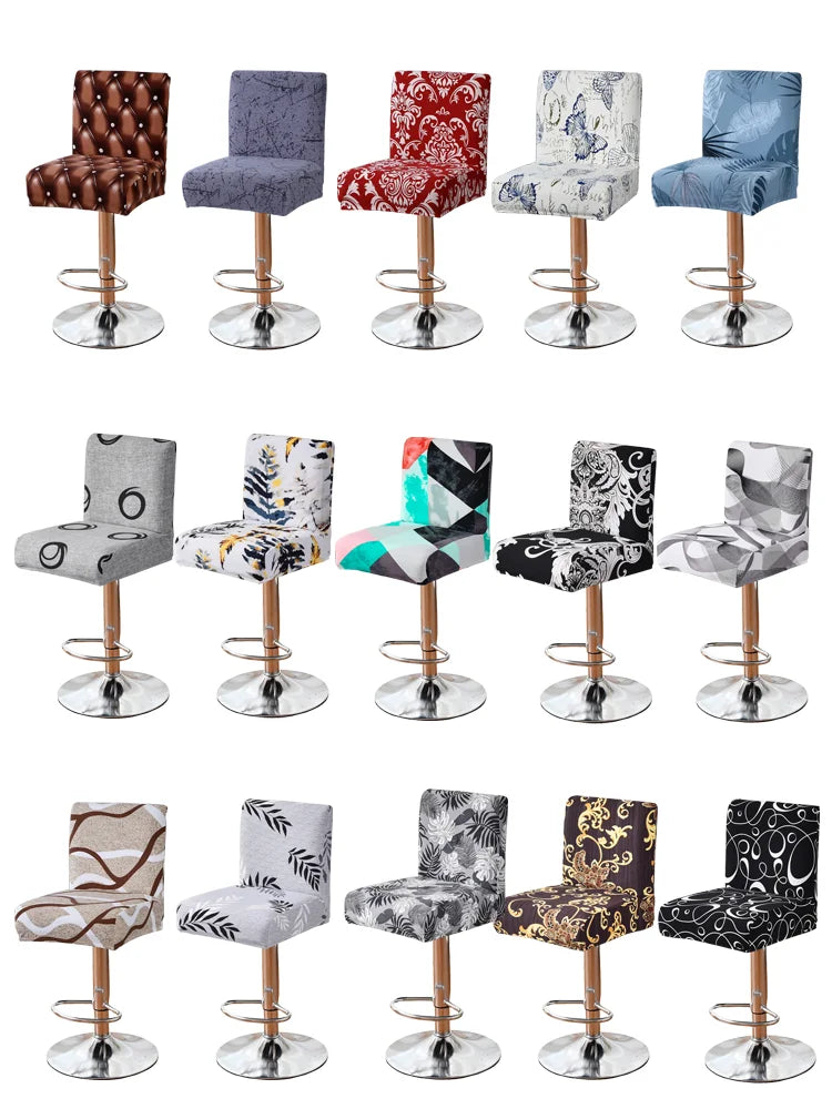 bar chair Dining Room Chair Covers Stretch Spandex Fabric Chair Cover Parsons Chair Slipcover Chair Covers for Dining Room